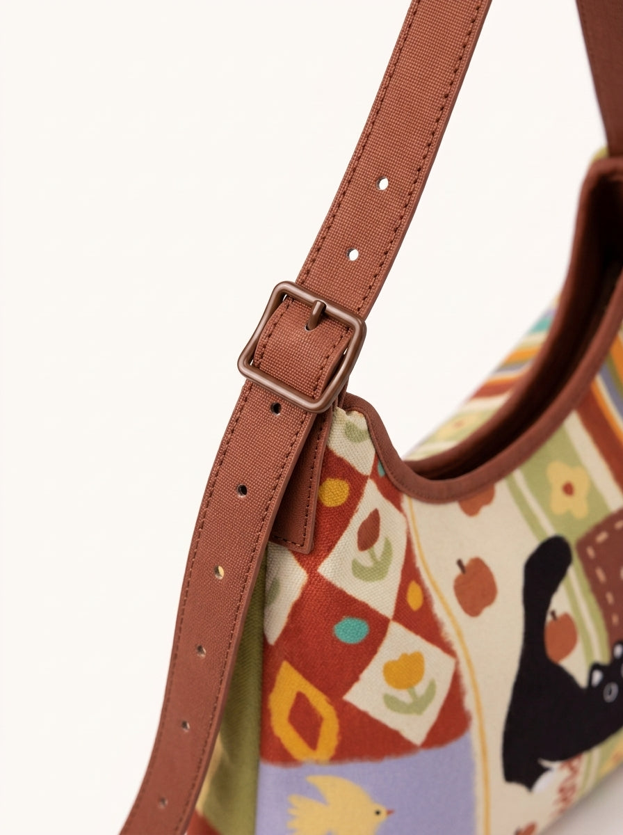 Playful Cat Shoulder Bag