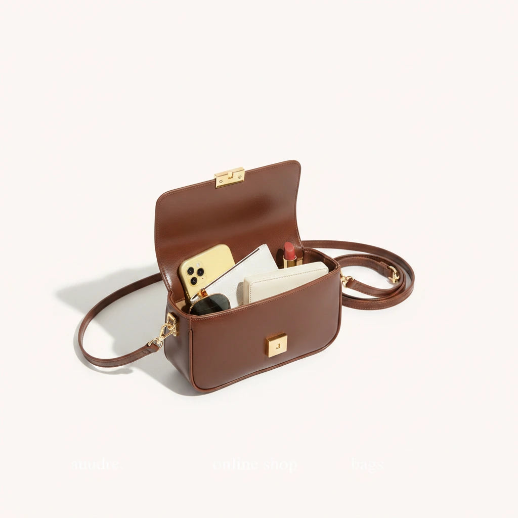 Praline Crossbody — Patent | Remove the bg with text of the products and replace the bg with image reference i give and keep the showdow of the products