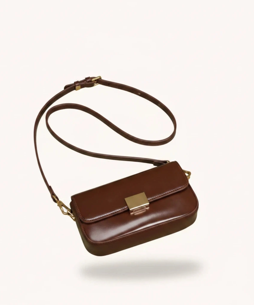 Praline Crossbody — Patent | Remove the bg with text of the products and replace the bg with image reference i give and keep the showdow of the products
