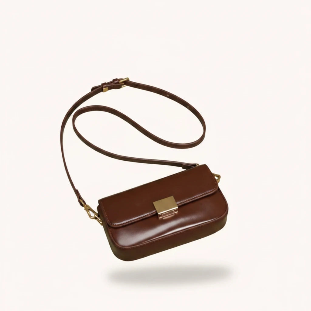 Praline Crossbody — Patent | Remove the bg with text of the products and replace the bg with image reference i give and keep the showdow of the products