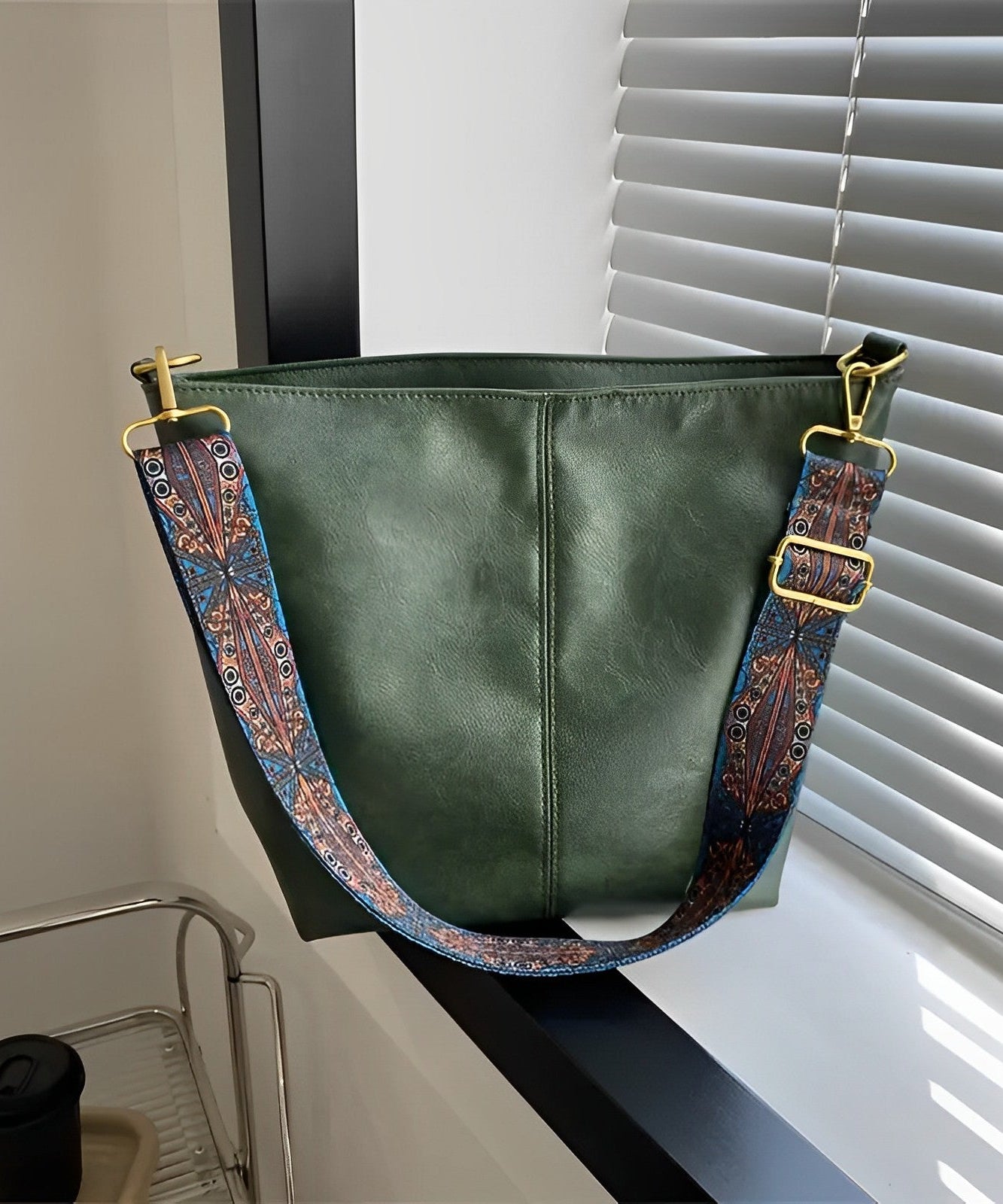 Castille Vegan Leather Crossbody Bag