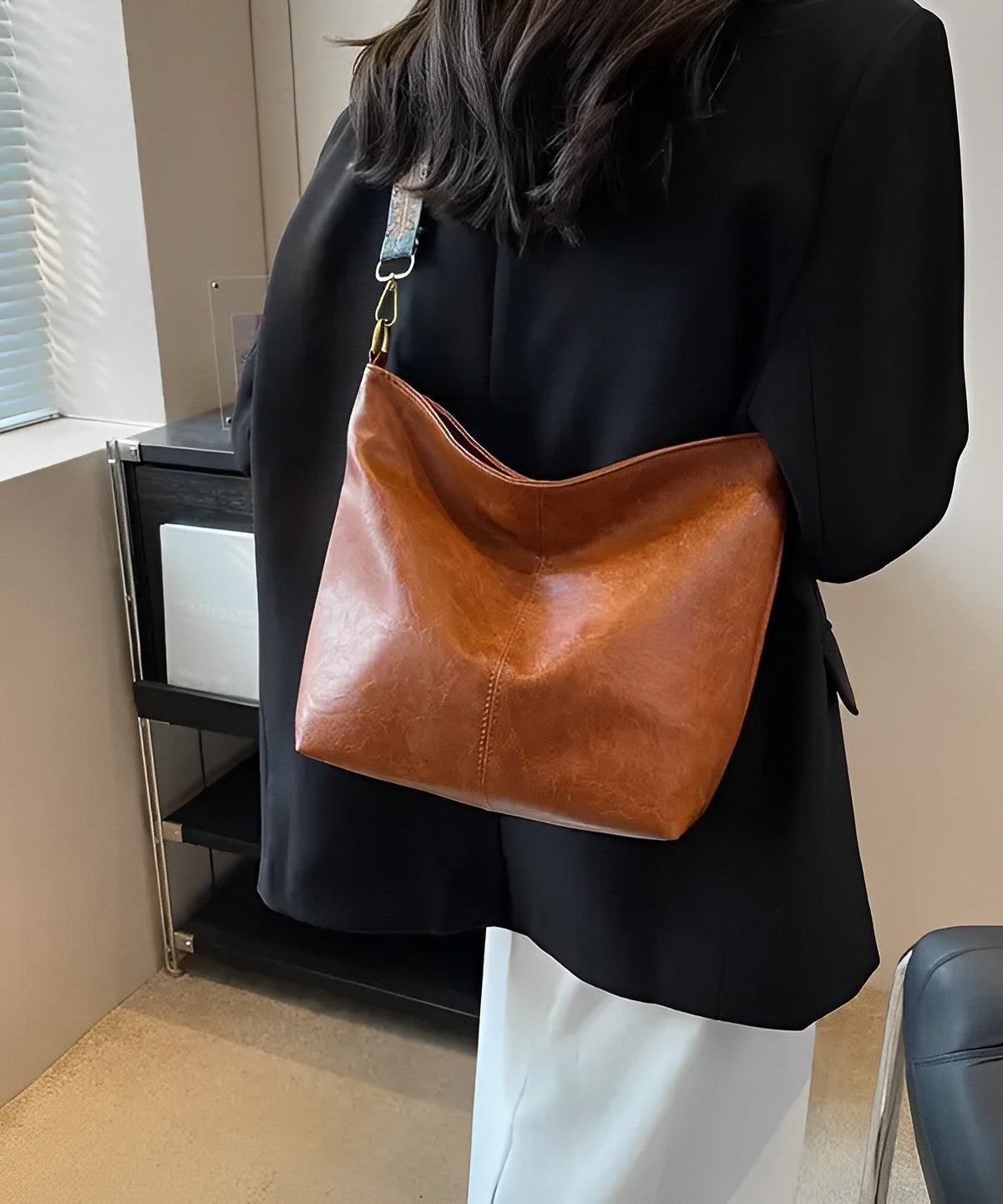 Castille Vegan Leather Crossbody Bag