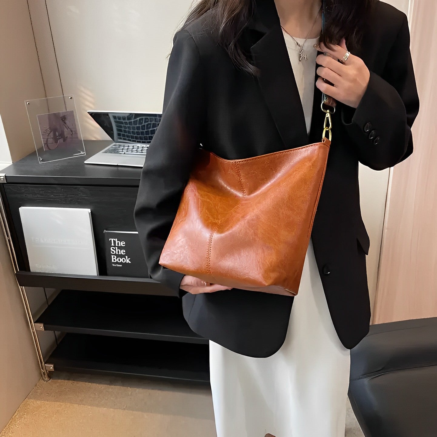 Castille Vegan Leather Crossbody Bag