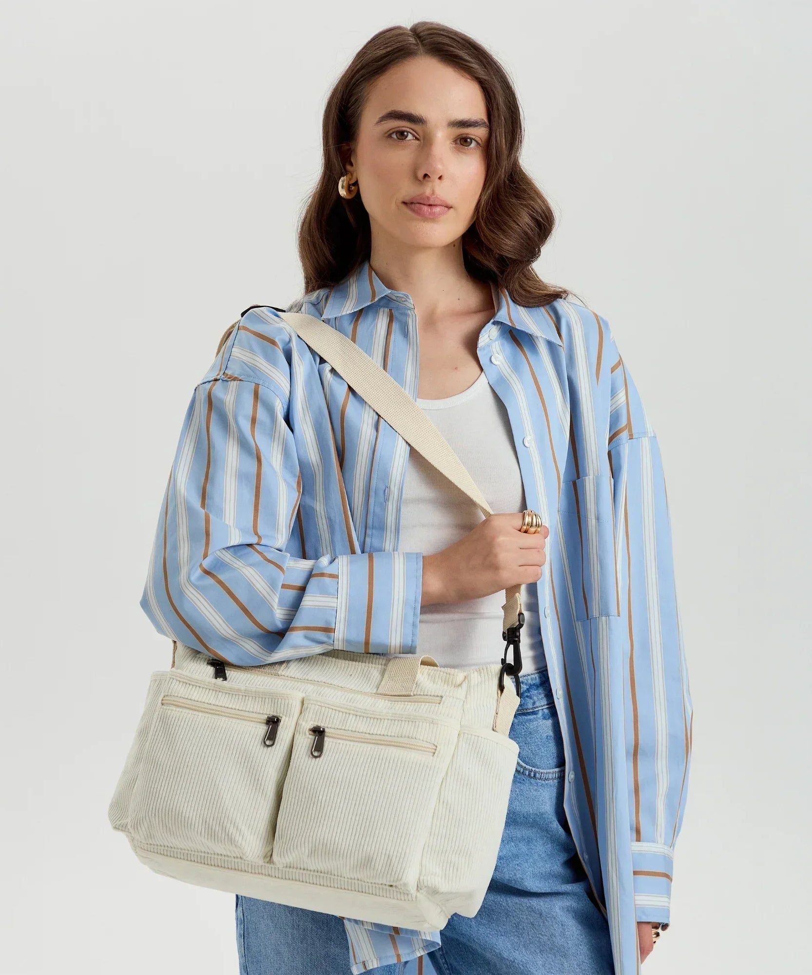 Kanna Vegan Leather Crossbody Bag