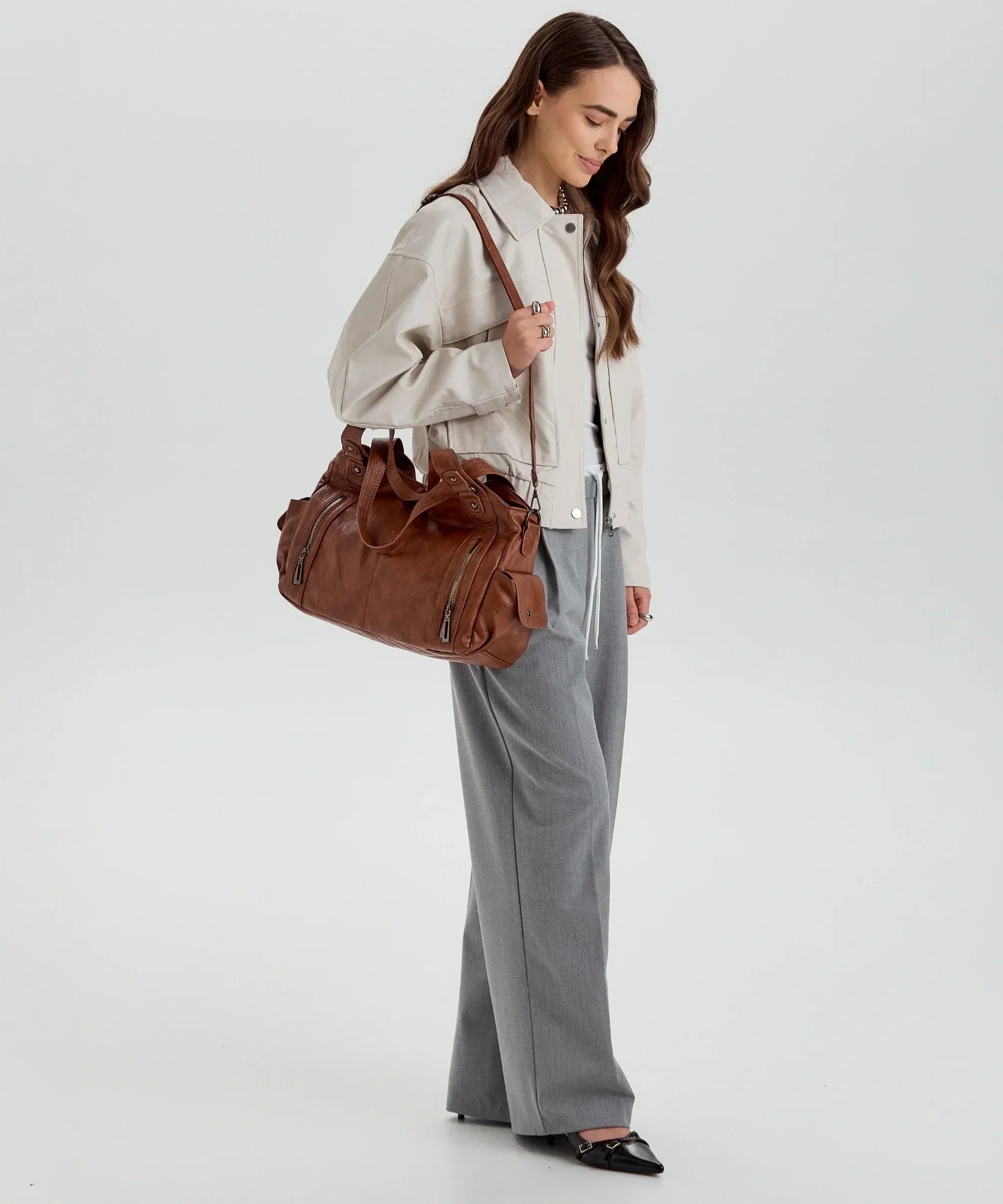 Launa Vegan Leather Crossbody Bag