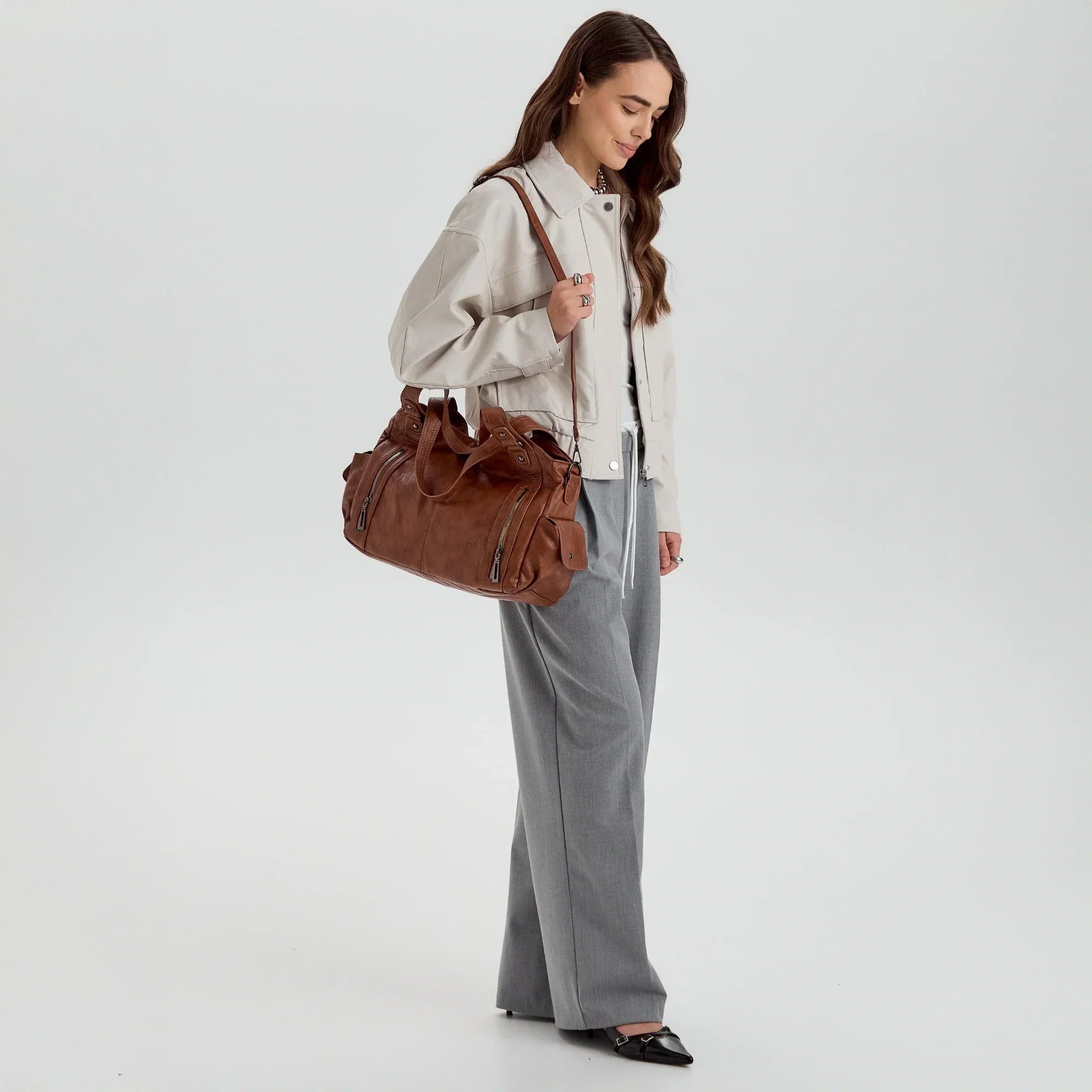 Launa Vegan Leather Crossbody Bag