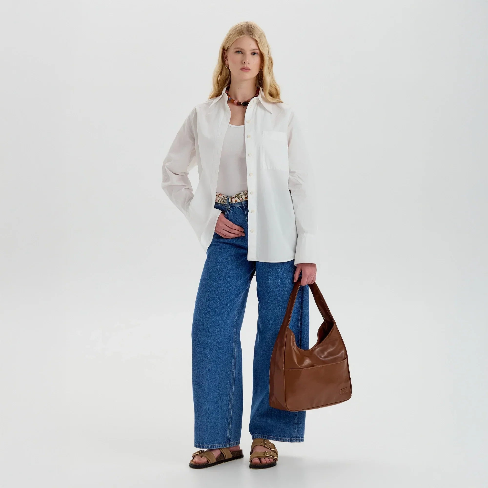 Lilya Vegan Leather Hobo Bag