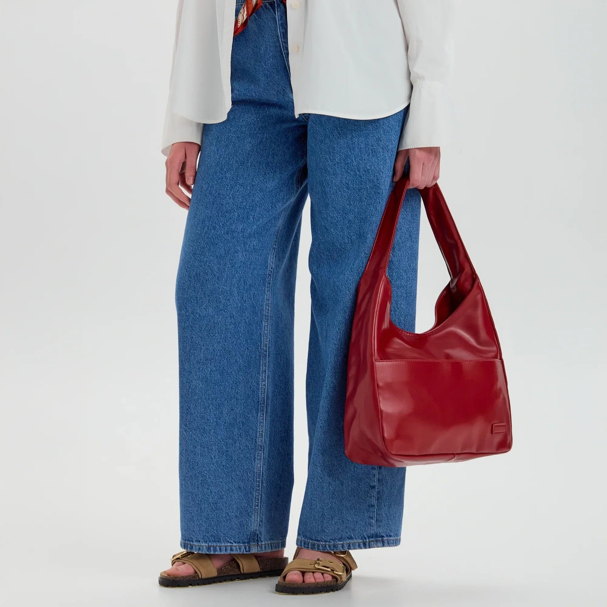 Lilya Vegan Leather Hobo Bag
