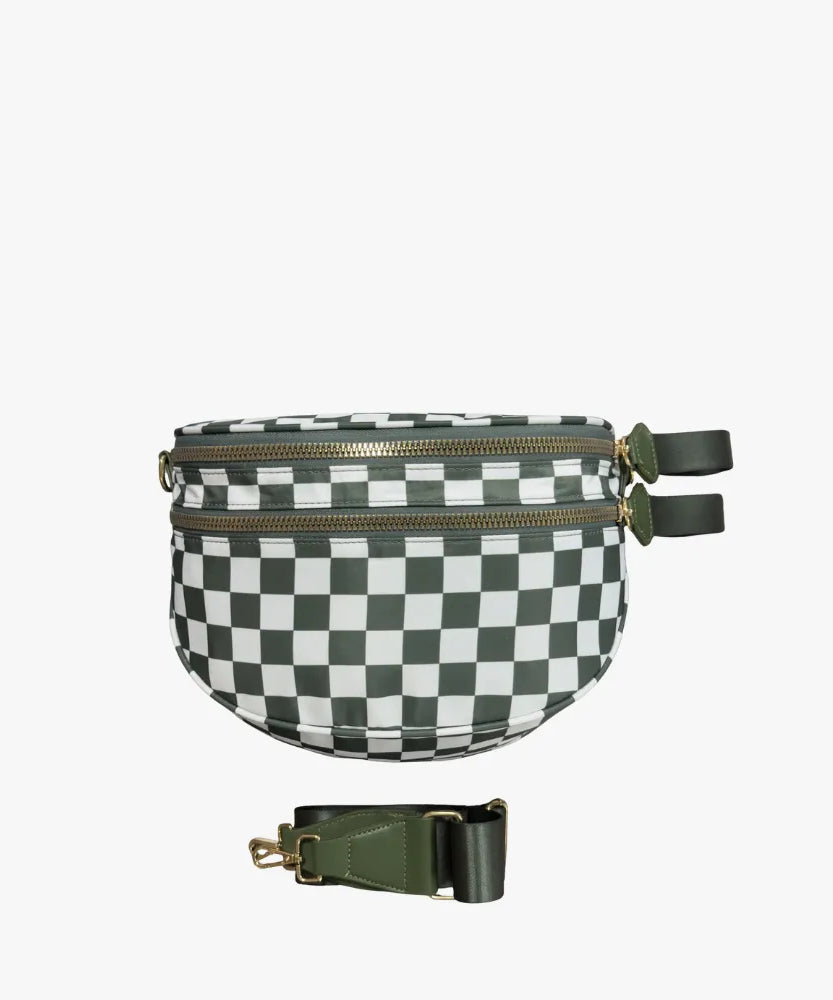 Valla Checkered Crossbody Bag