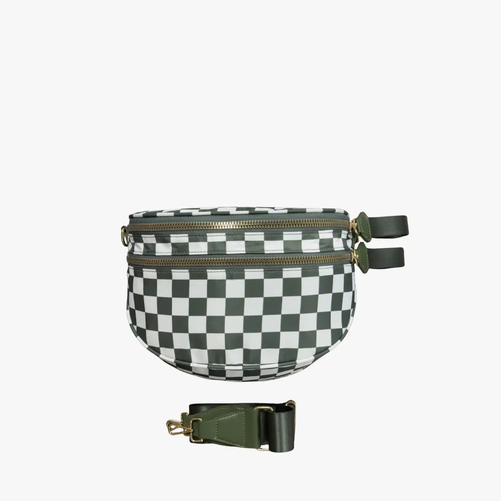 Valla Checkered Crossbody Bag