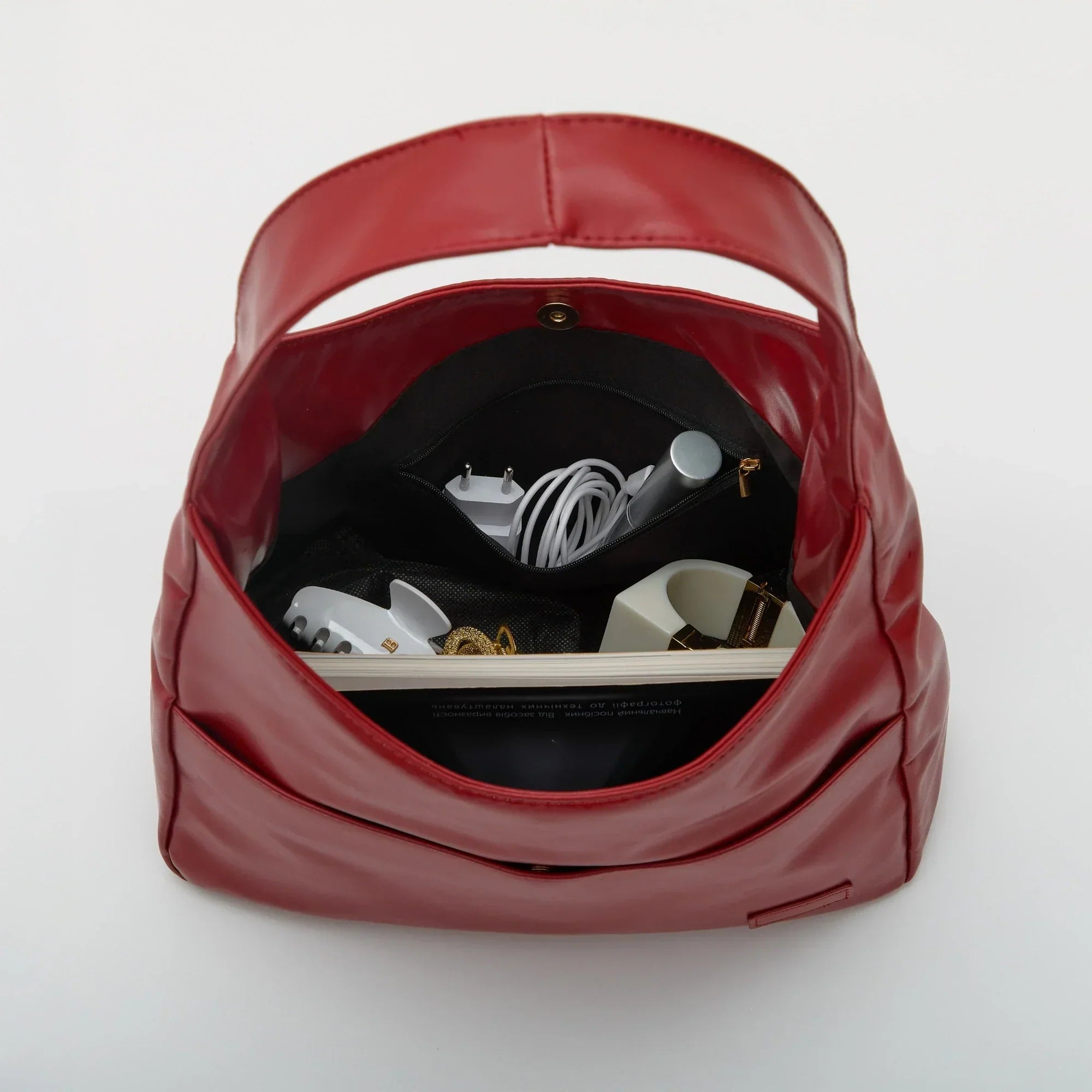 Lilya Vegan Leather Hobo Bag