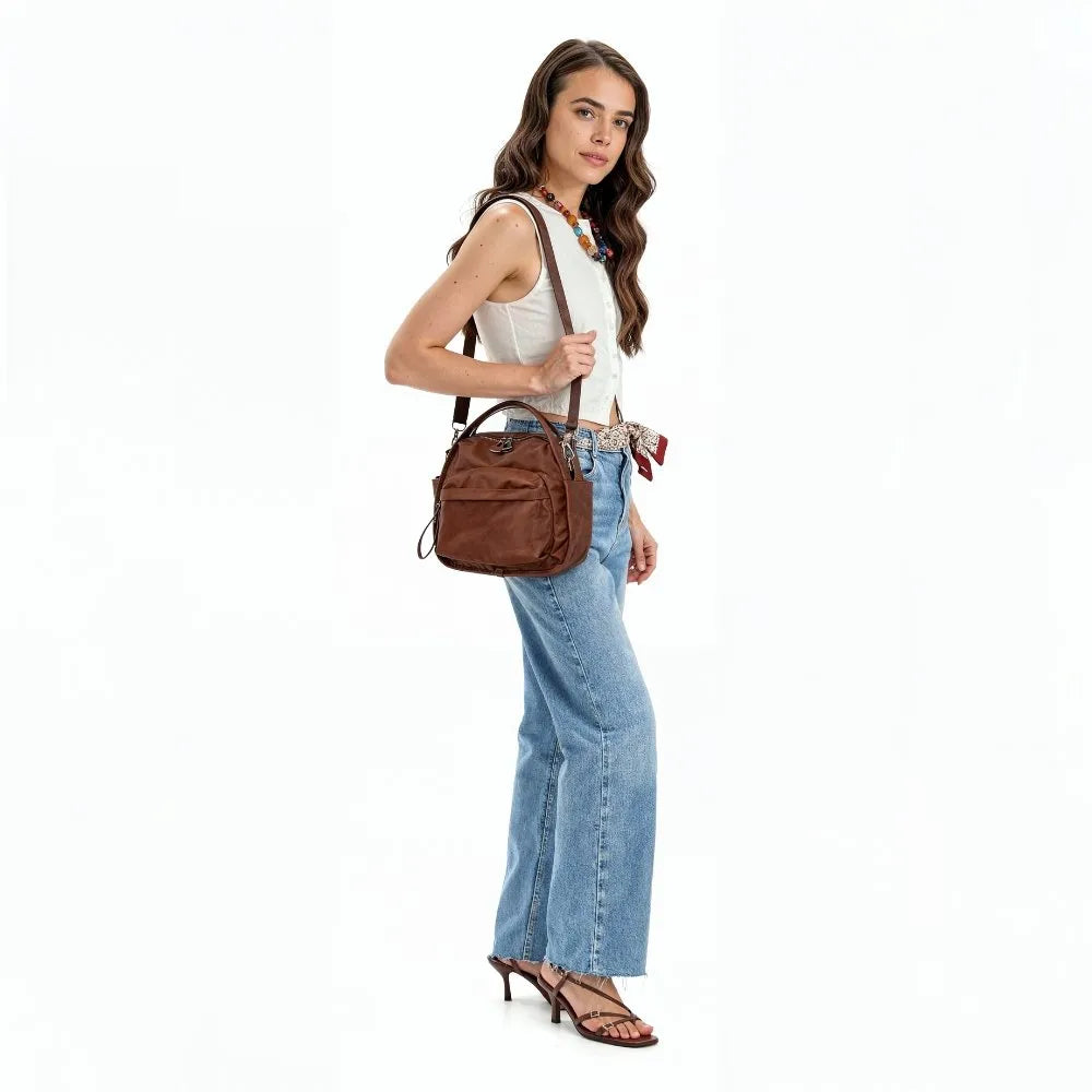Lyona Vegan Leather Crossbody Bag