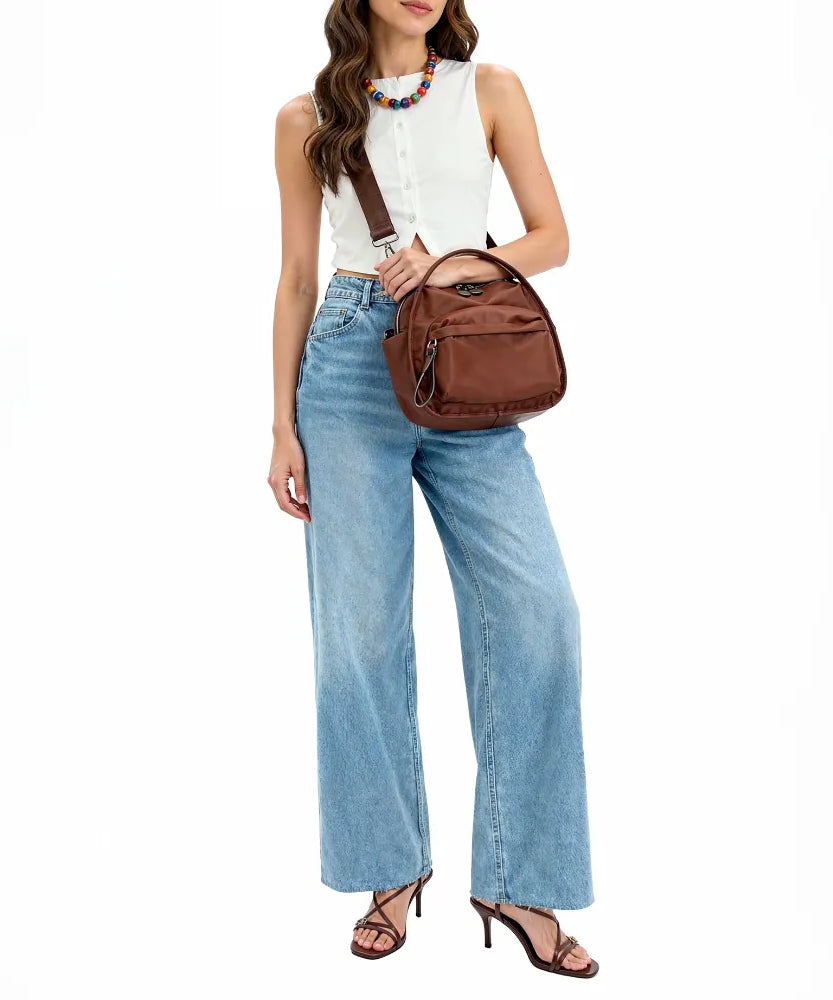 Lyona Vegan Leather Crossbody Bag