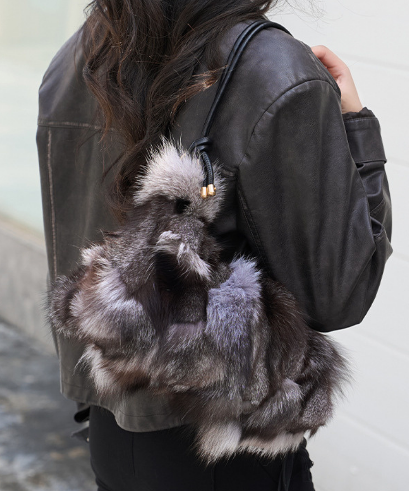 Auvréa Plush Fur Shoulder Bag