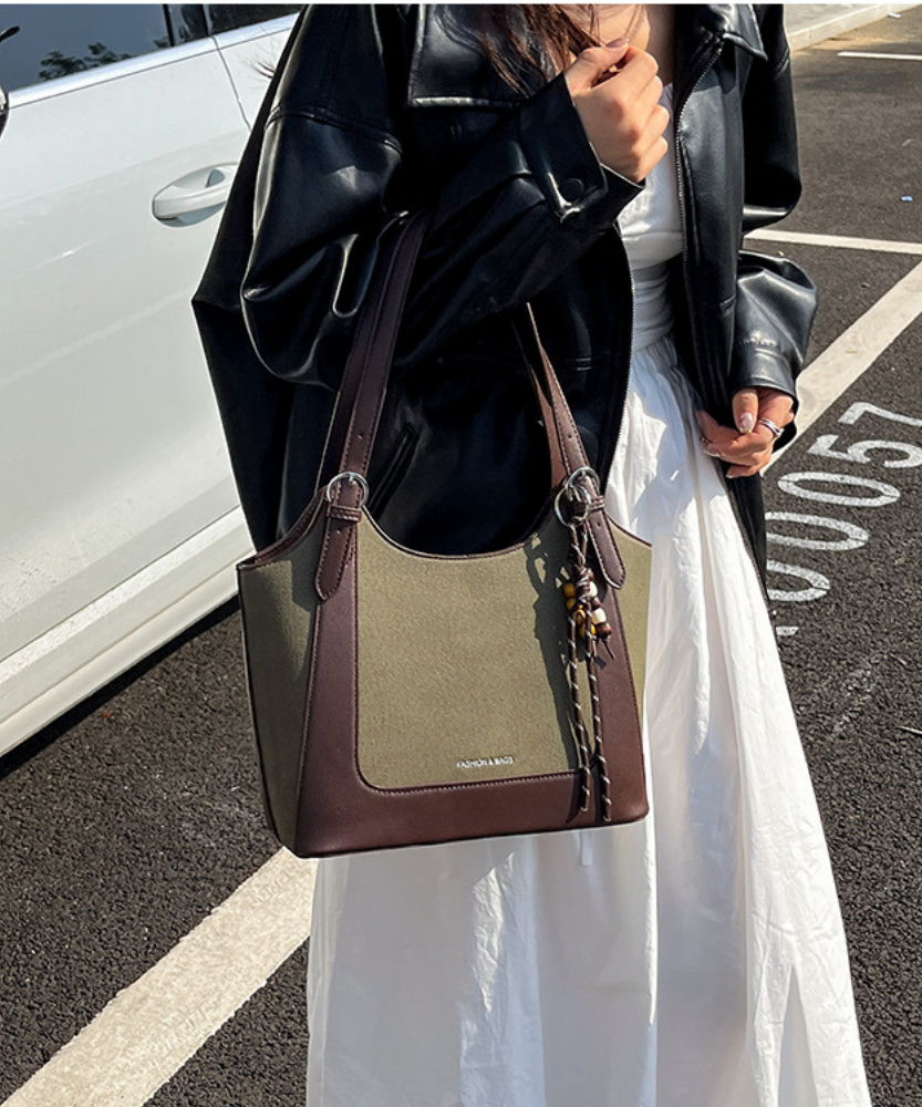 Norella Two-Tone Tote Bag