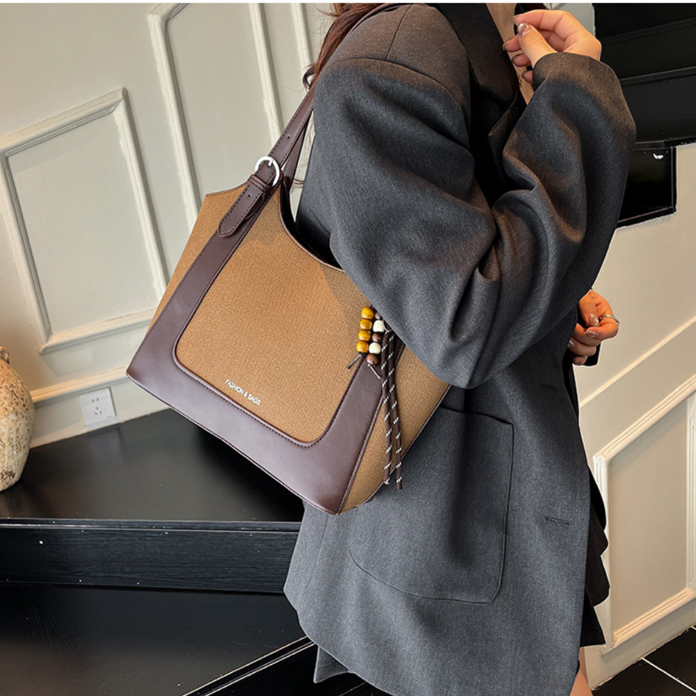 Norella Two-Tone Tote Bag