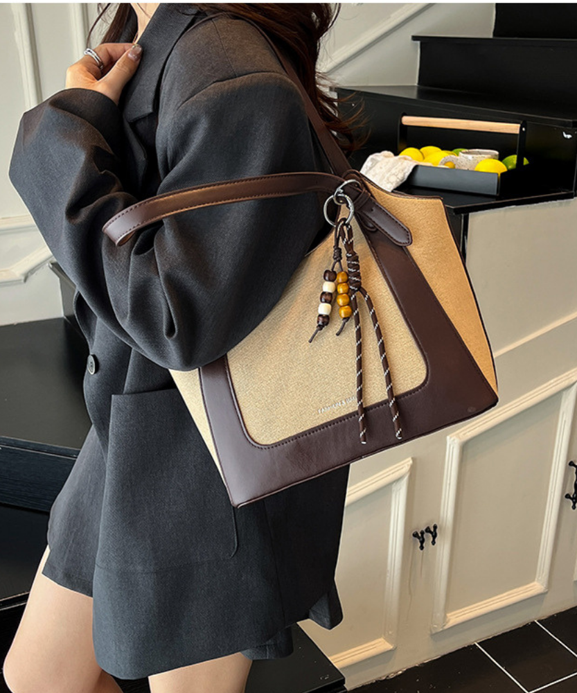 Norella Two-Tone Tote Bag