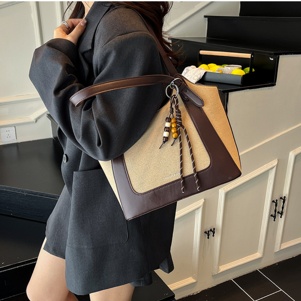 Norella Two-Tone Tote Bag