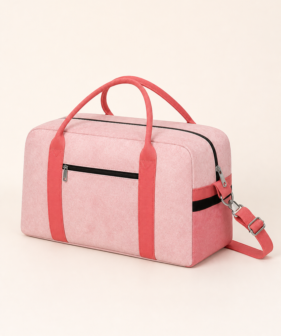 Cupcake Bunny Canvas Travel Bag — back view
