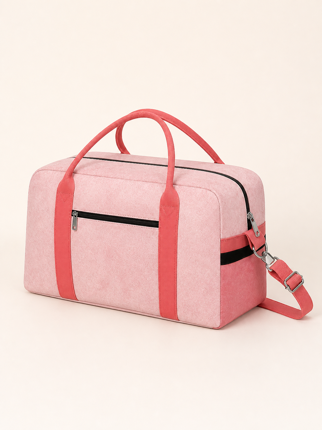 Cupcake Bunny Canvas Travel Bag — back view