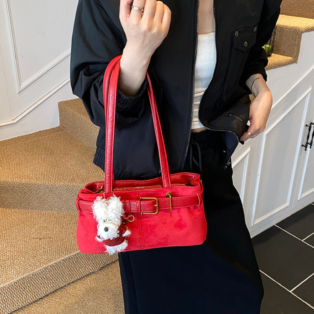 Lunéa Cat Charm Shoulder Bag