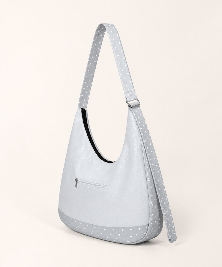 Dot Bunny Canvas Crossbody Bag — back view