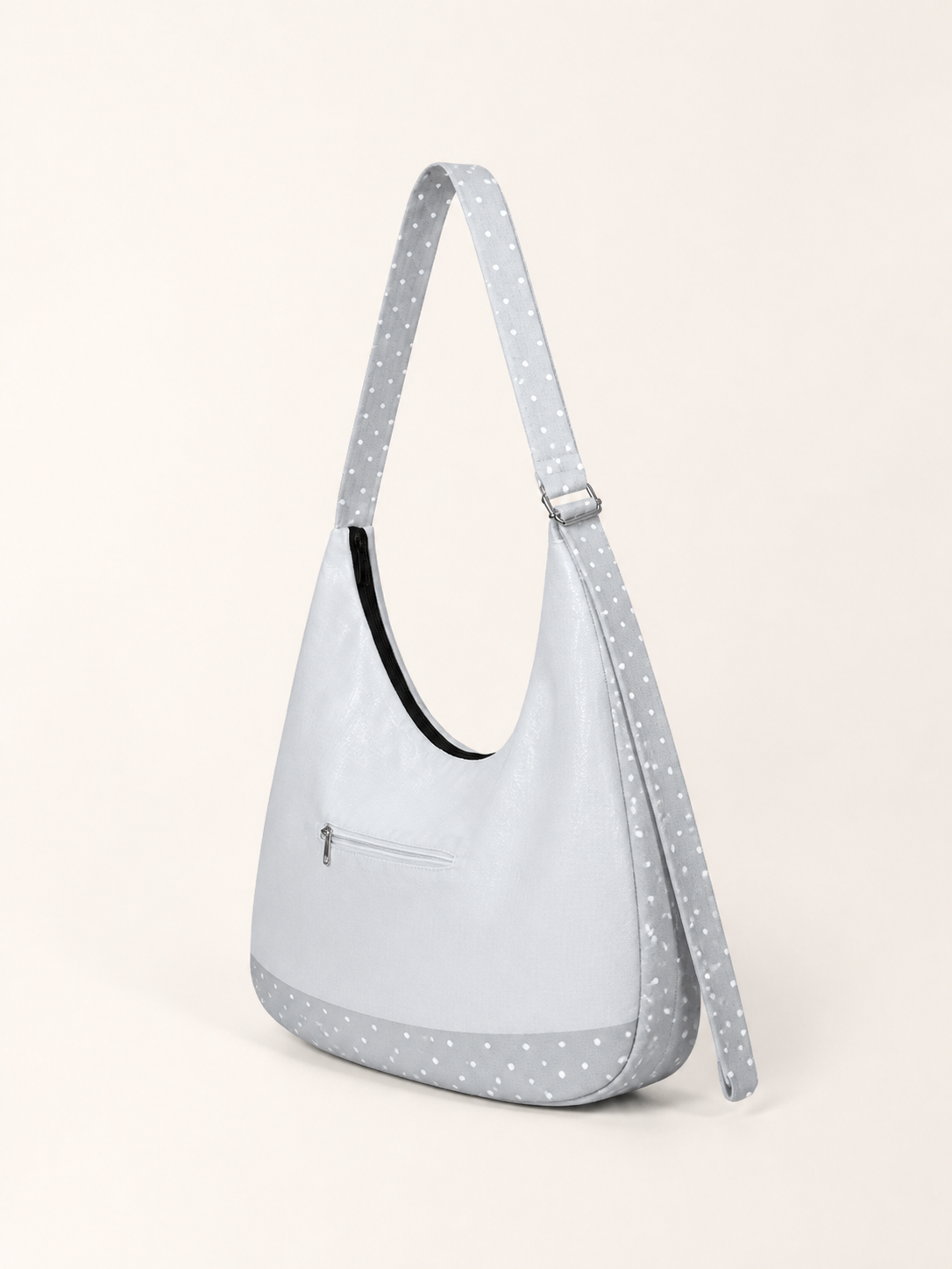 Dot Bunny Canvas Crossbody Bag — back view