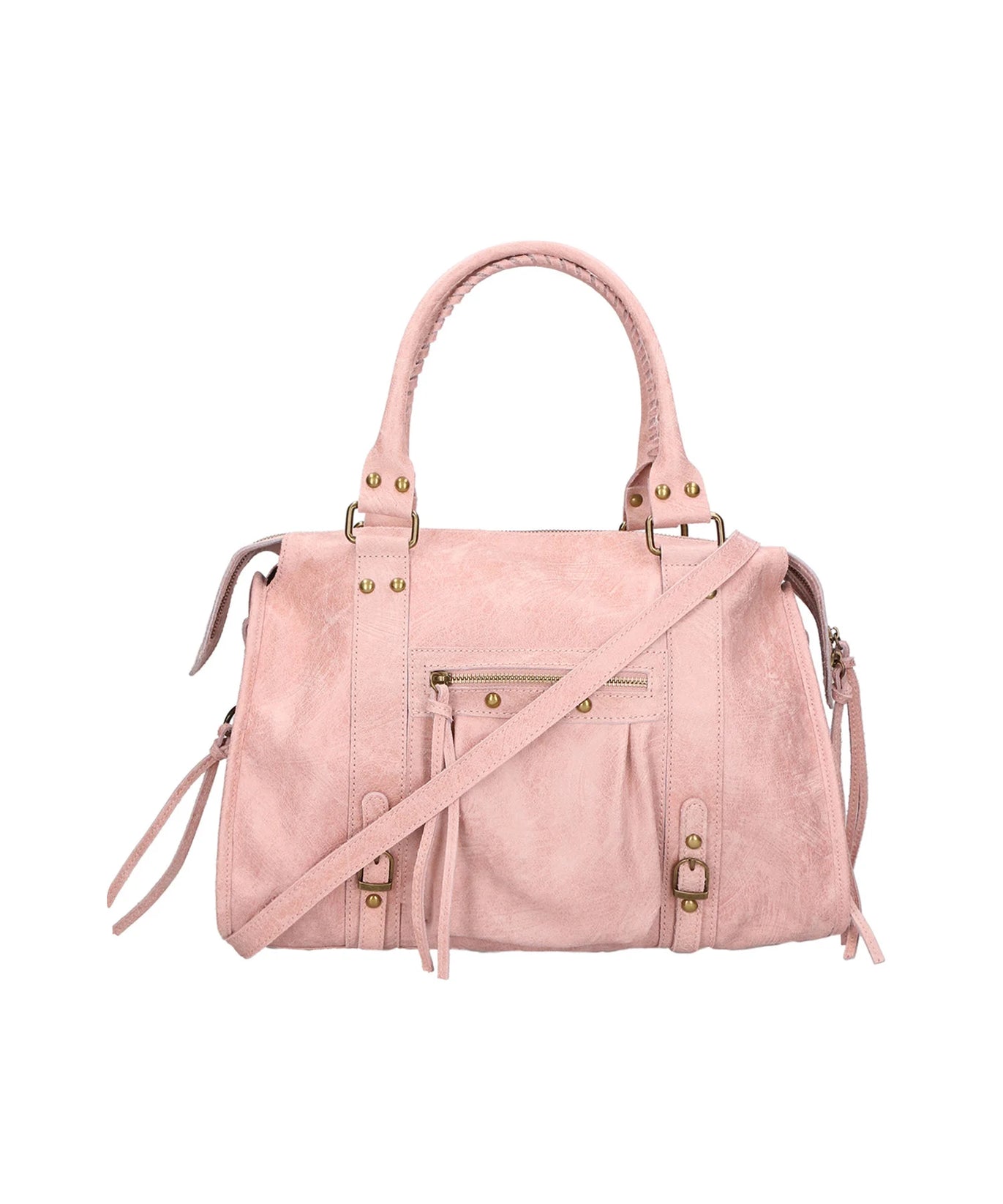 Throttle Studded Top-Handle Bag