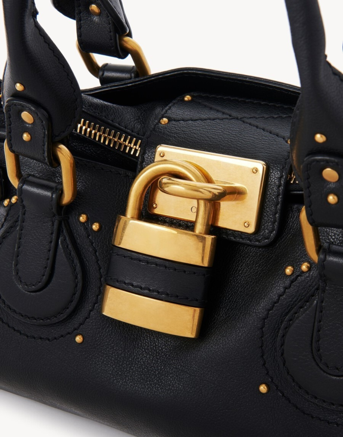 Sac Paddington en cuir grainé