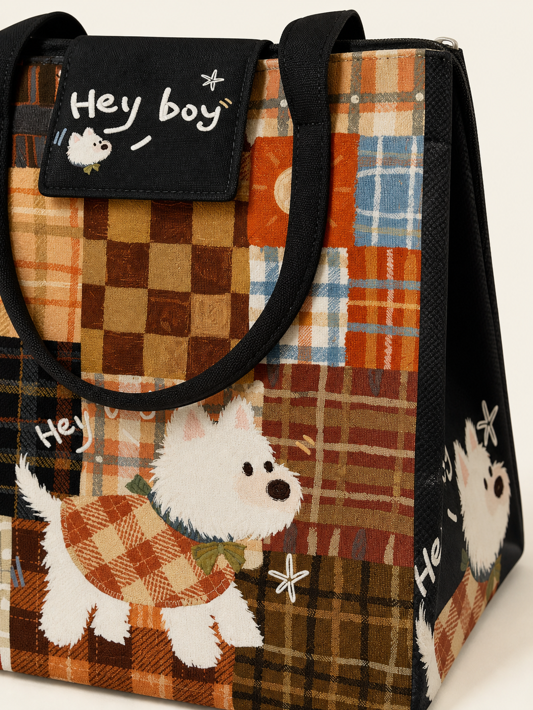 Explorer Puppy Insulated Lunch Bag — artwork detail