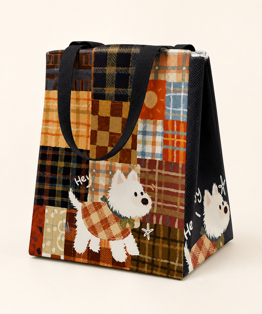 Explorer Puppy Insulated Lunch Bag — back view