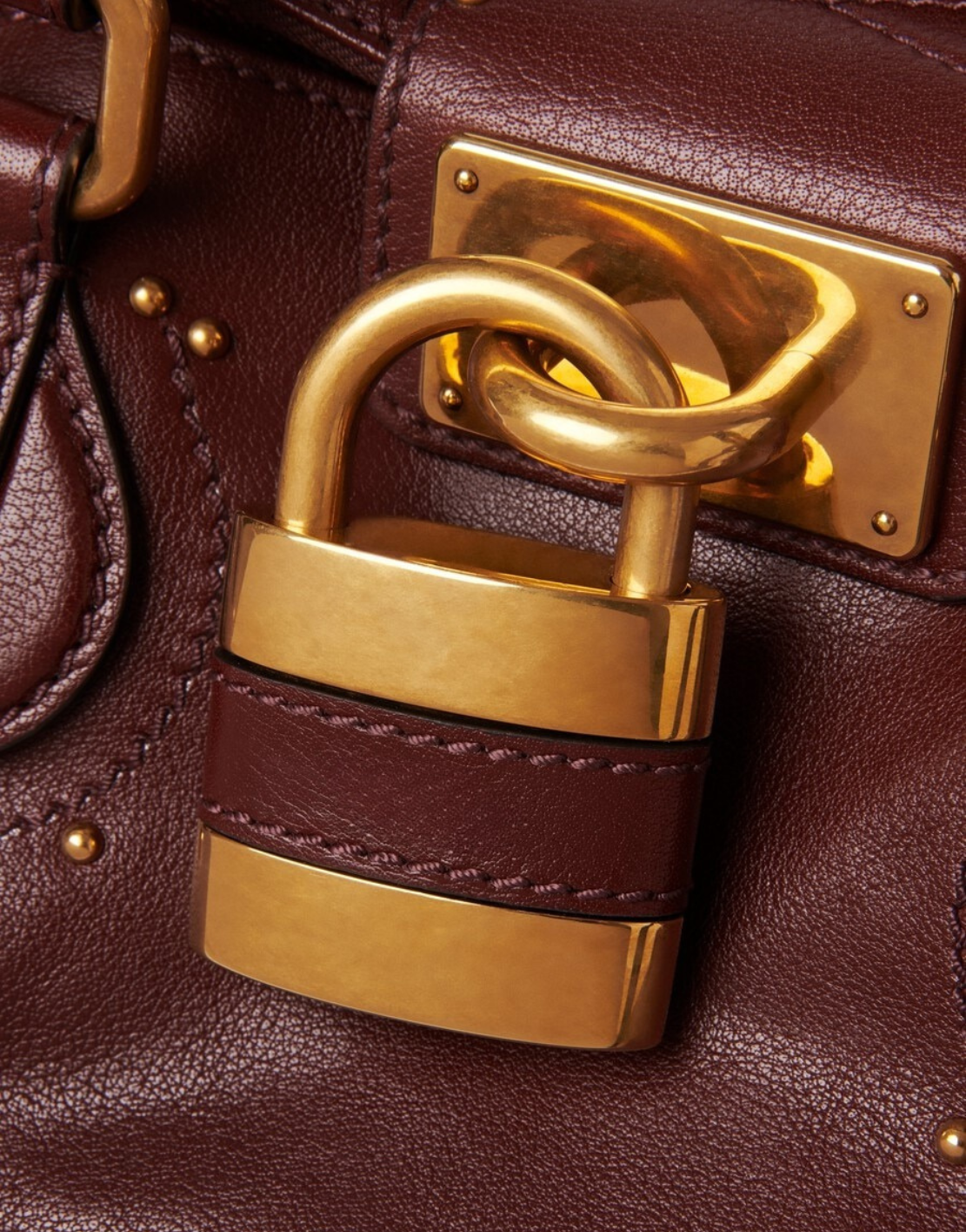 Sac Paddington en cuir grainé