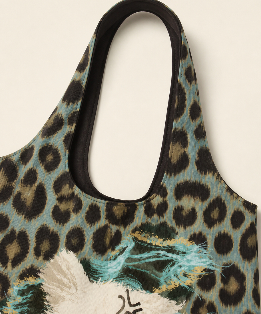 Knockout Canvas Shoulder Bag — handle detail
