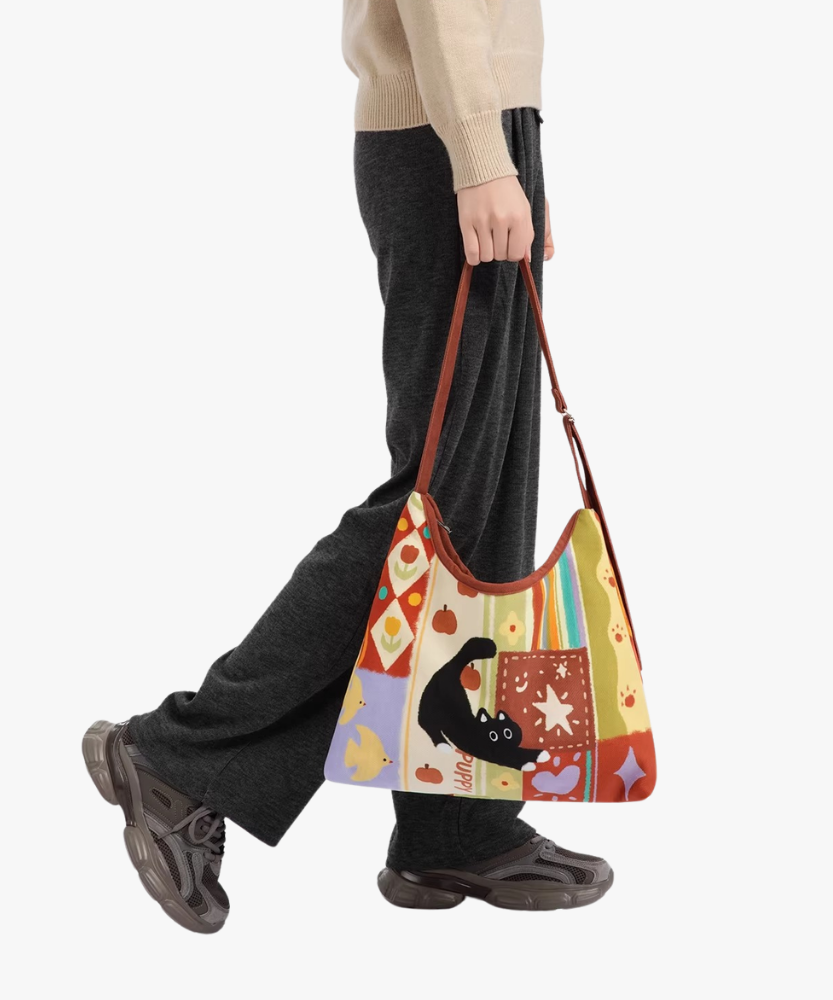 Mirano Cat Art Shoulder Bag