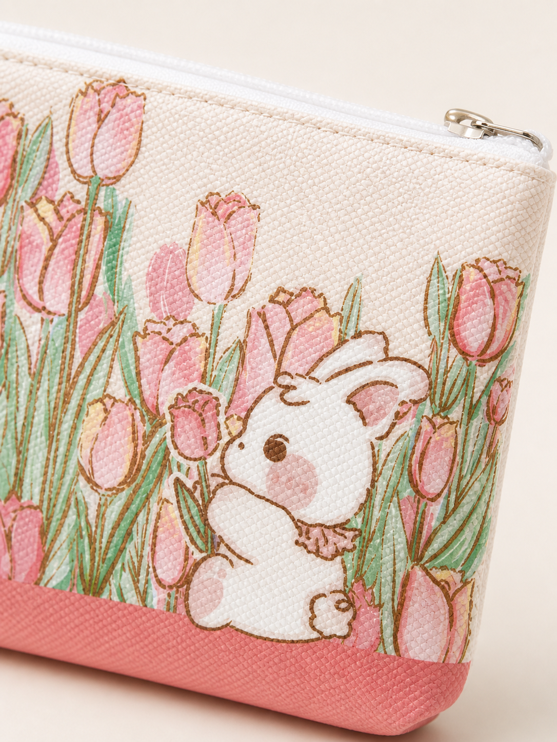 Tulip Field Canvas Coin Purse — artwork detail
