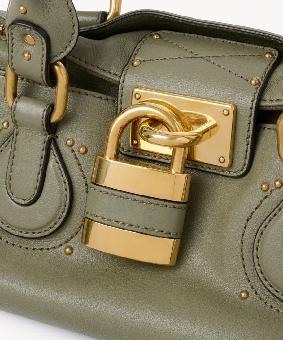 Sac Paddington en cuir grainé